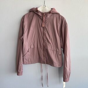 Ashley By 26 International Dusty Rose Hooded Bomber Jacket Medium